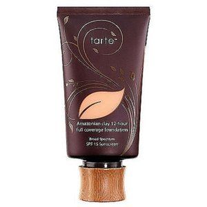 TARTE Amazonian Clay 12 Hour Full Coverage SPF 15 Light Sand 22S & Buffer Brush